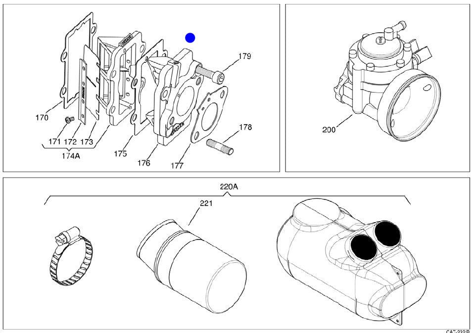 FALANGE / CONVERSOR DE CARBURADOR HW2-27A X30 (176)