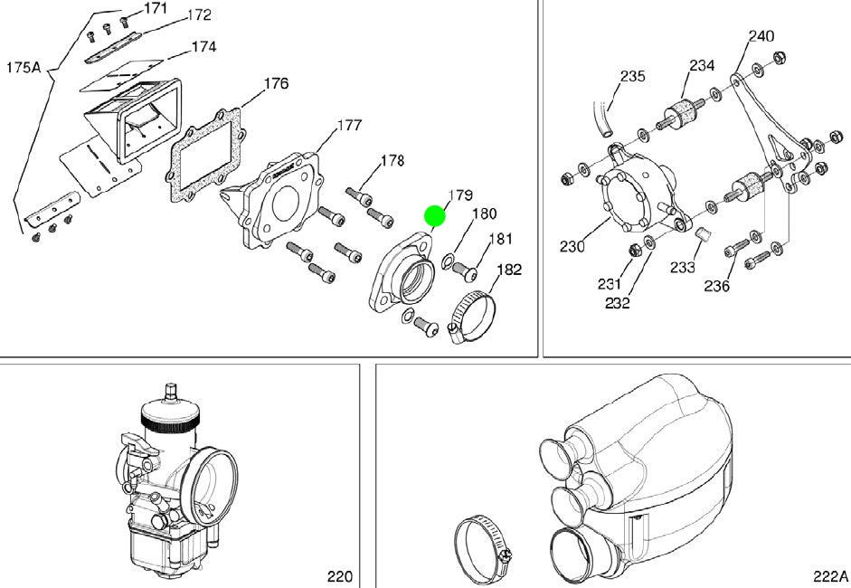 FALANGE DE CARBURADOR SUPER SHIFTER (179)