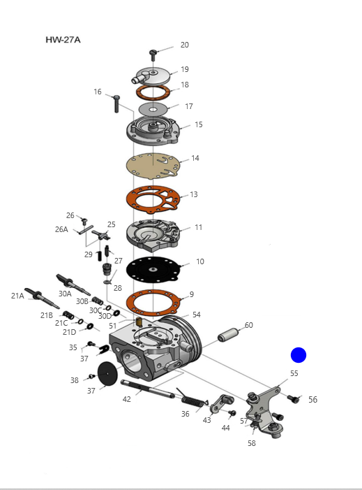 SUPORTE PARA ACELEARADOR E CABO DE ACELERADOR X30 (55)