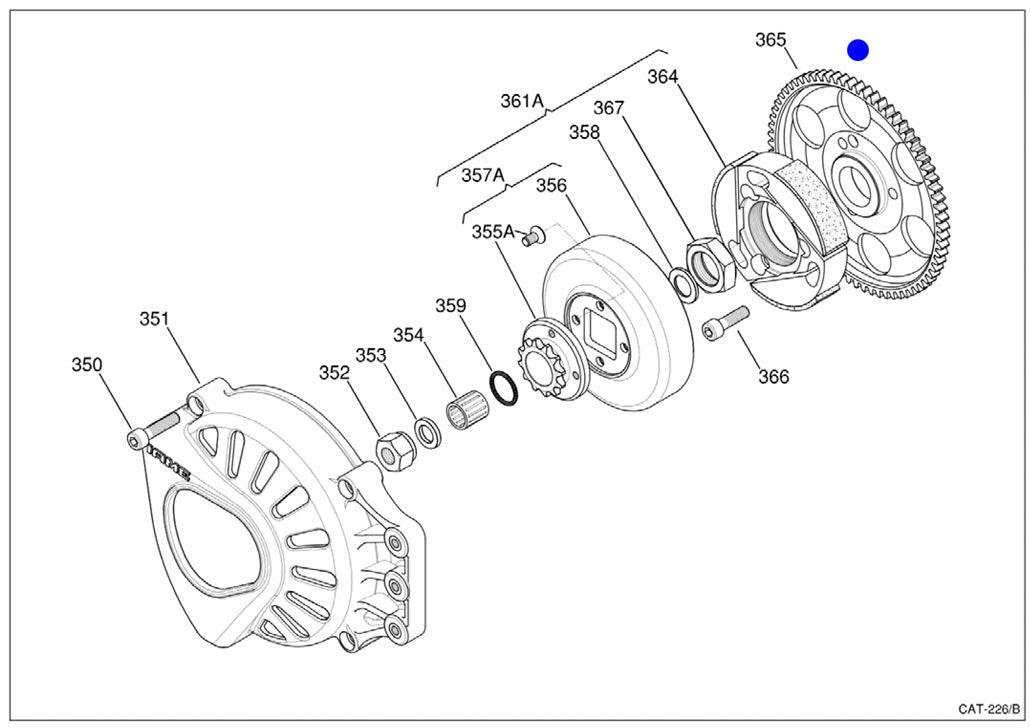 CREMALHEIRA Z70 MOTOR DE ARRANQUE X30 (365)