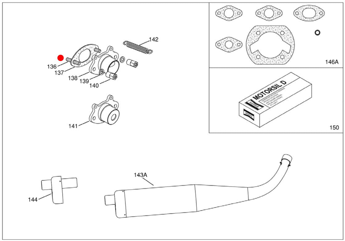 PERNO 6X30 PARA ESCAPE E CARBURADOR (136/178)