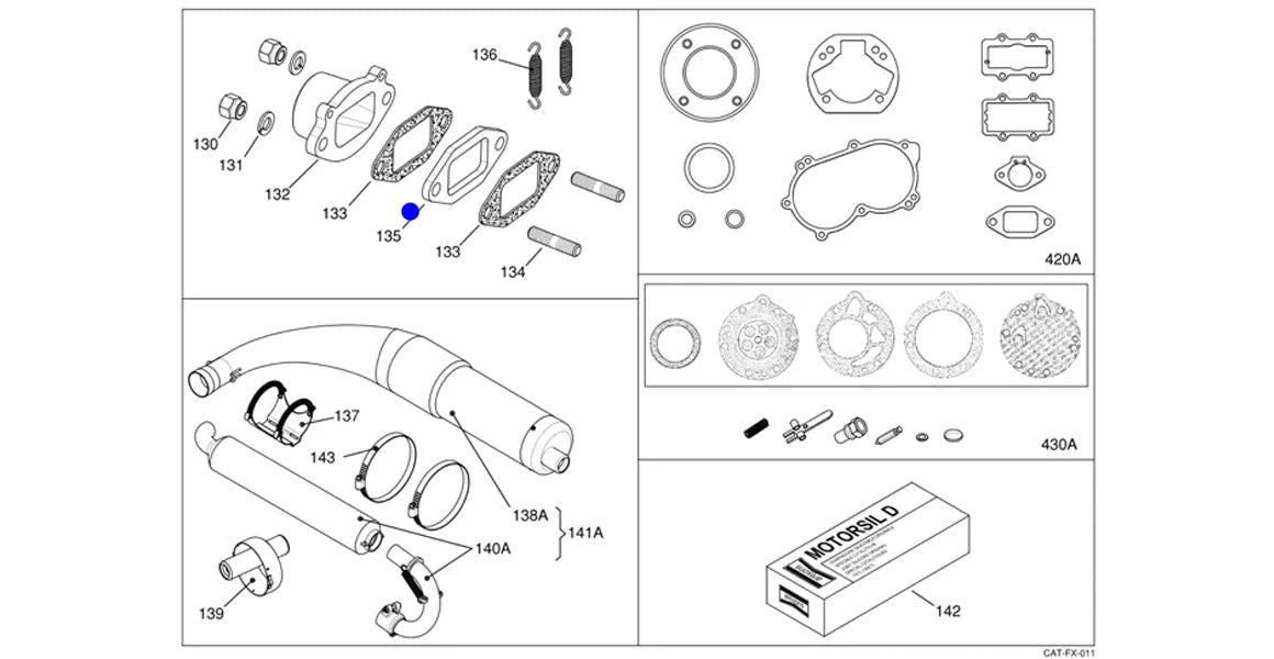 ESPAÇADOR DO COLECTOR DE ESCAPE X30 (135)