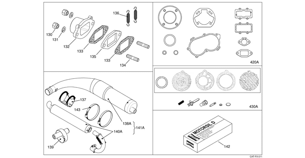 KIT SILENCIADOR DE ESCAPE X30 (140A)