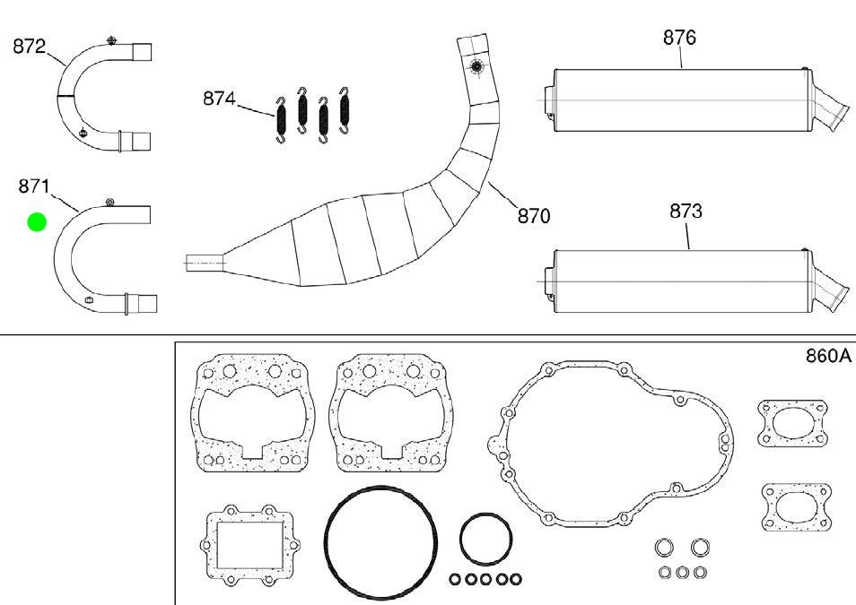 CURVA DE ESCAPE 28mm SUPER SHIFTER (871)