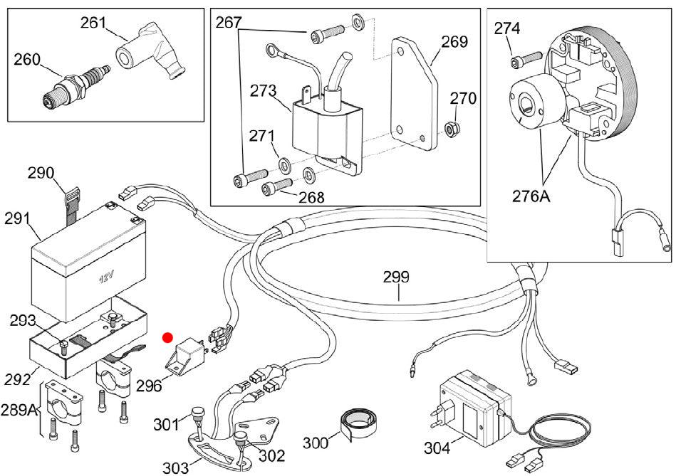 RELÉ MOTOR DE ARRANQUE 80AH Mini X30 (296)