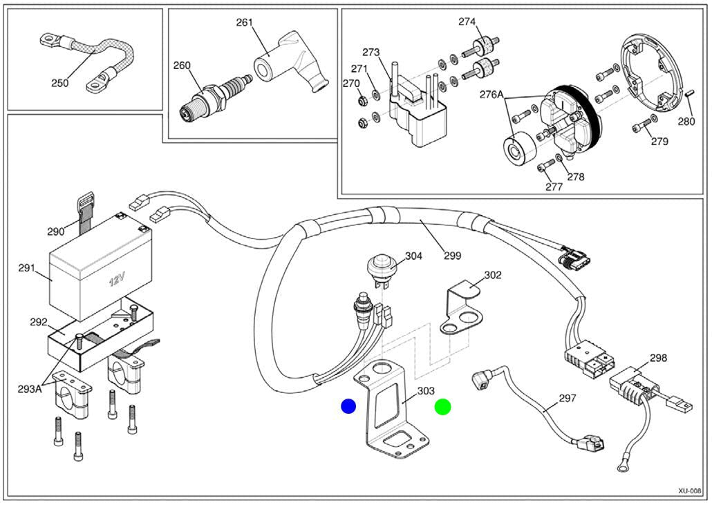 SUPORTE BOTÕES START/ STOP (303)