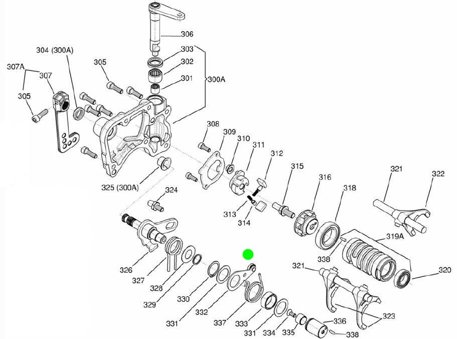 ALAVANCA POSIÇÃO ENGRENAGEM SUPER SHIFTER (332)