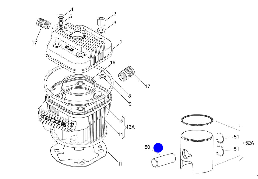 CAVILHÃO de Pistão X30 (50)