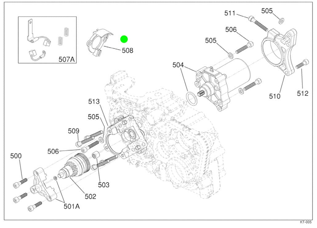 SUPORTE ESCOVAS MOTOR DE ARRANQUE SUPER SHIFTER (508)