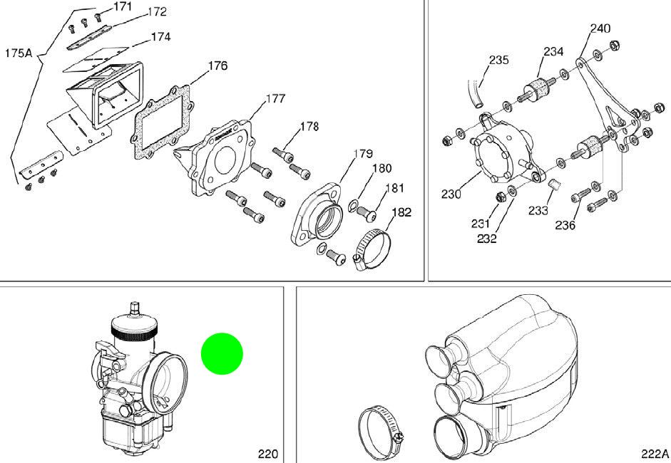 CARBURADOR DELLORTO SUPER SHIFTER (220)