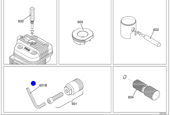 CHAVE 12mm PARA EXTRACTOR DE EMBRAIAGEM (601B)