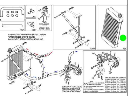 RADIADOR XR 435X260 SUPER SHIFTER (730)